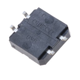 200 pcs - Black Cap Tactile Switch, SPST 50 mA @ 24 V dc 0.4mm Through Hole