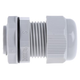 10 pcs - RS PRO Grey Nylon Cable Gland, M20 Thread, 10mm Min, 14mm Max, IP68