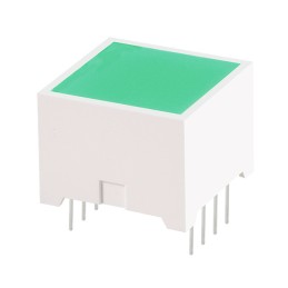 1 pcs : DE4GD - LED LGT BAR 15MM SQ GREEN