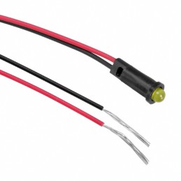 1 pcs : 5580302023F - LED PMI SNAP-IN YELLOW PVC FREE