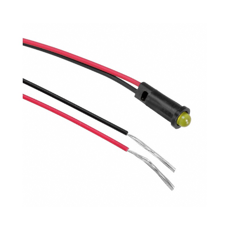 1 pcs : 5580302023F - LED PMI SNAP-IN YELLOW PVC FREE