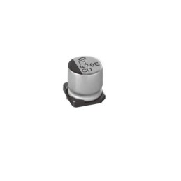 1 pcs - Nichicon 100μF Aluminium Electrolytic Capacitor 50V dc, Surface Mount - UBC1H101MNS1MS