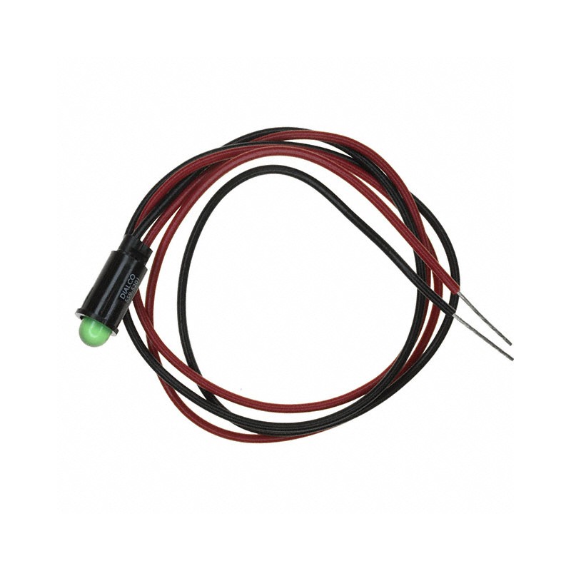 1 pcs : 5595201007F - LED SNAP-IN PANEL 5MM 2.2V GREEN