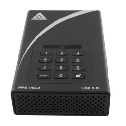 1 pcs - Apricorn Aegis Padlock DT 2 TB External Portable Hard Drive