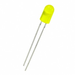 1 pcs : 5SYD - LED YELLOW DIFFUSED T-1 3/4 T/H