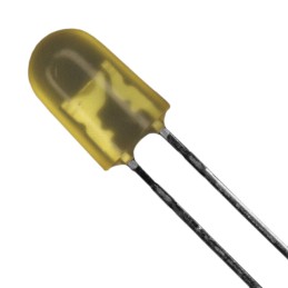 1 pcs : C566D-AFE-CV0X0251 - LED AMBER DIFFUSED 5MM OVAL T/H