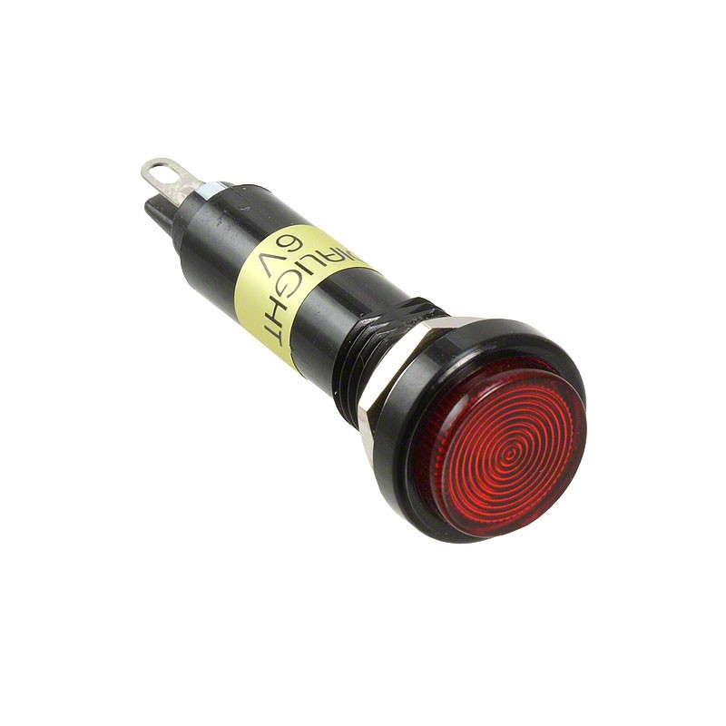 1 pcs : 6103132120F - LED PNL IND 10MM ROUND RED POLY
