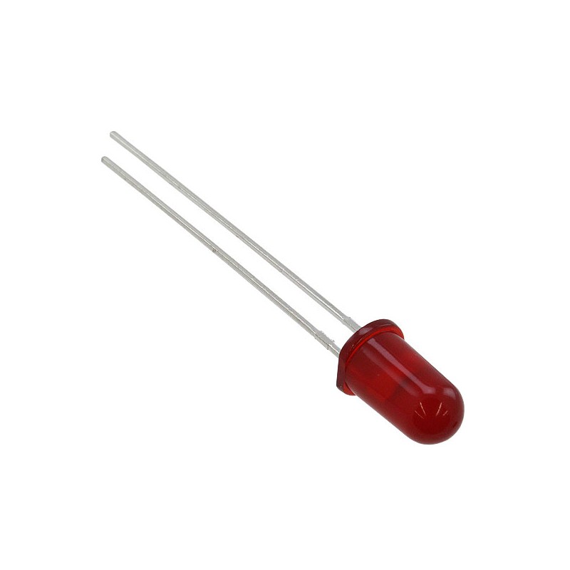 1 pcs : 5219320F - LED RED DIFFUSED 5MM T/H