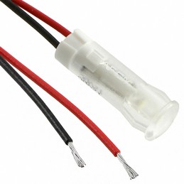 1 pcs : QS63XXW12 - INDICATOR 6MM FIXED WHT 12V WIRE