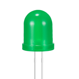1 pcs : XLVG01D - LED GREEN DIFFUSED 10MM T/H