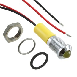 1 pcs : Q8P3CXXY12E - LED PM INDICATOR PROMINENT YLW