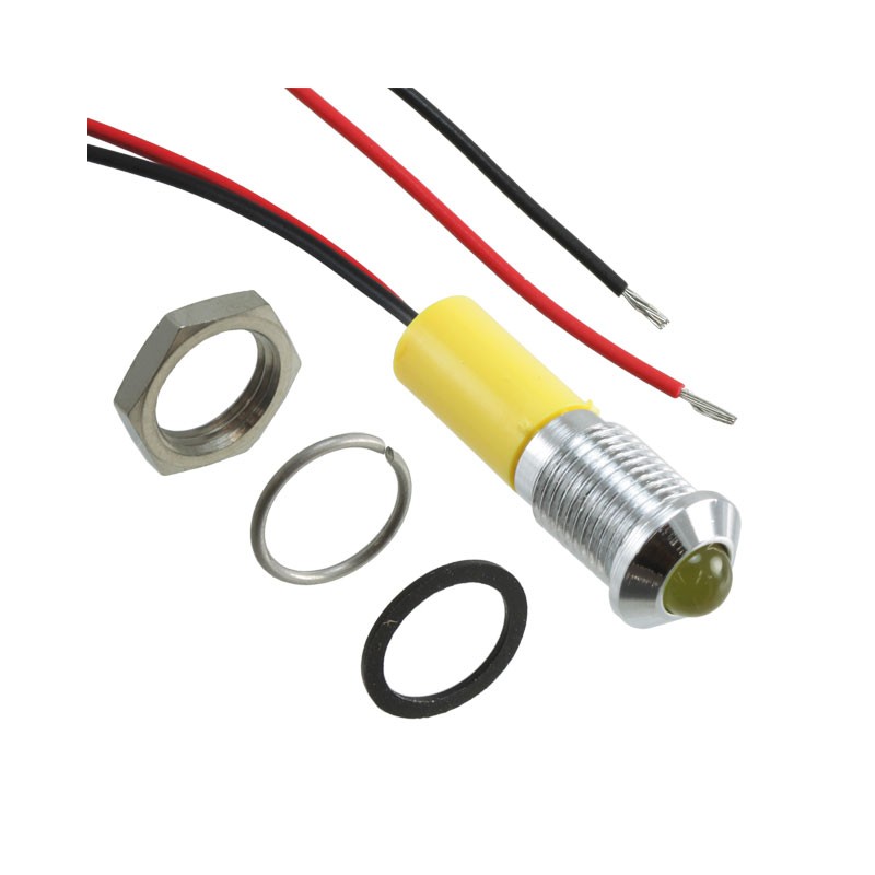 1 pcs : Q8P3CXXY12E - LED PM INDICATOR PROMINENT YLW