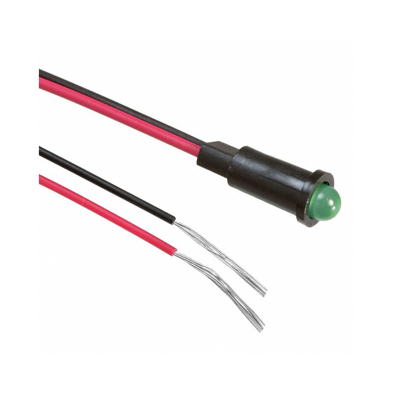 1 pcs : 5580201027F - LED PMI .158' GREEN PVC FREE