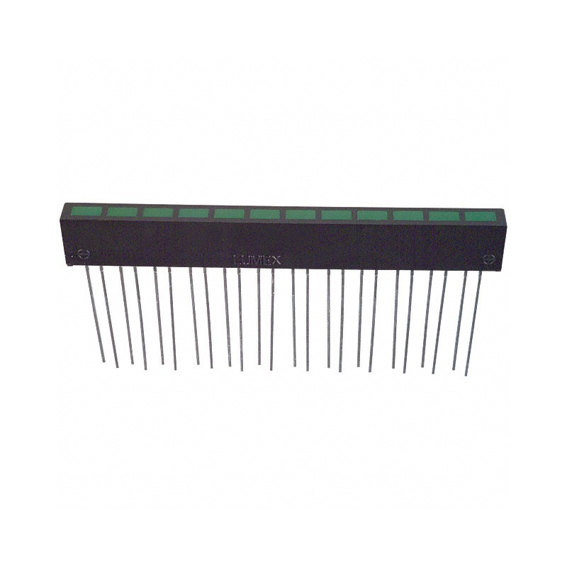 1 pcs : SSA-LXH1225GD - LED CBI 5X2.5MM 12-SEG GRN VERT