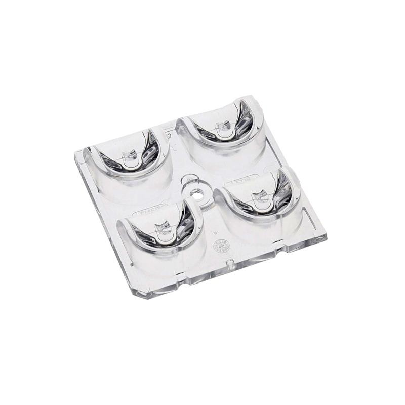 1 pcs : C17245_STRADA-2X2-5050-FR - LENS CLEAR ASYMMETRICAL SCREW
