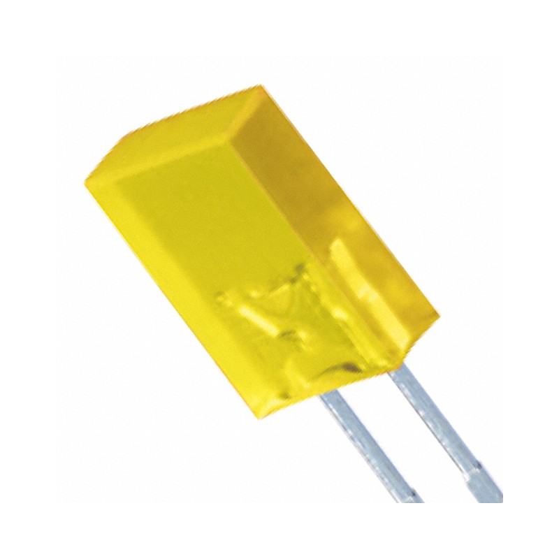 1 pcs : XSMYK18D - LED YL DIFFUSED RECT 2.5X5MM T/H