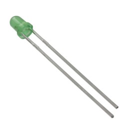 1 pcs : 151031VS04000 - LED GREEN DIFFUSED 3MM ROUND T/H