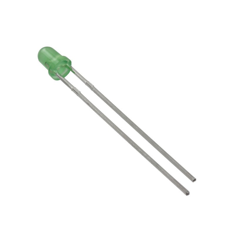 1 pcs : 151031VS04000 - LED GREEN DIFFUSED 3MM ROUND T/H