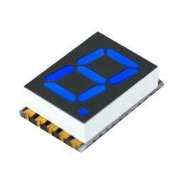 1 pcs : DSM7TA39106T - DISPLAY 7SEG 0.39' SGL BLU 10SMD