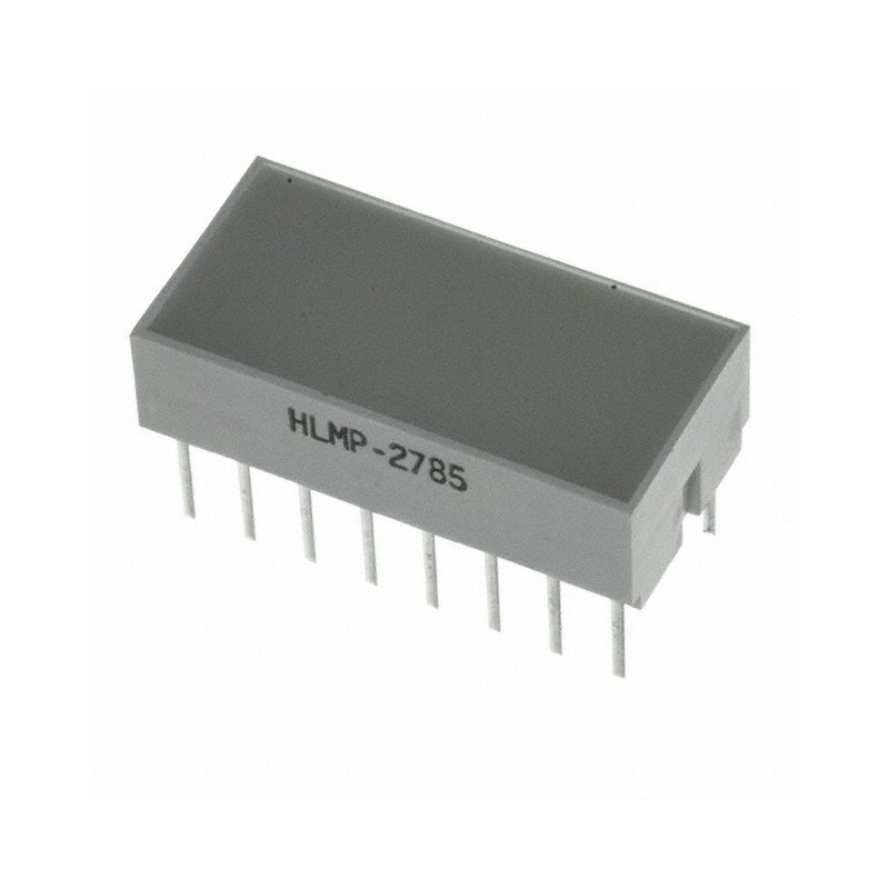 1 pcs : HLMP-2785-EF000 - LED LT BAR 8.89X19.05MM SGL YLW