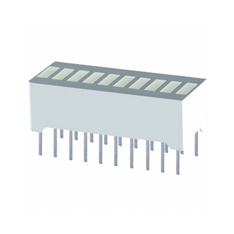 1 pcs : XGCBDX10D - LED CBI 5.08X1.78MM 10SEG BLU TH