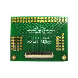 1 pcs : NHD-FFC40 - PCB ADAPTER 40P FFC-THRU-HOLE