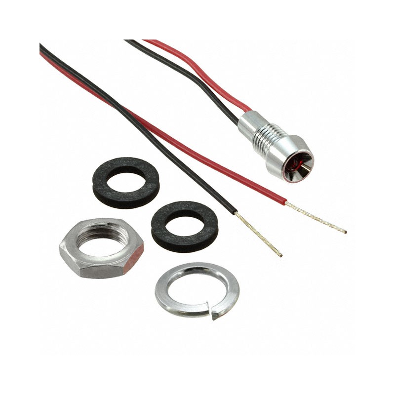 1 pcs : L60D-R5-W - PMI 5.9MM 635NM RED 5V WT 6' LD