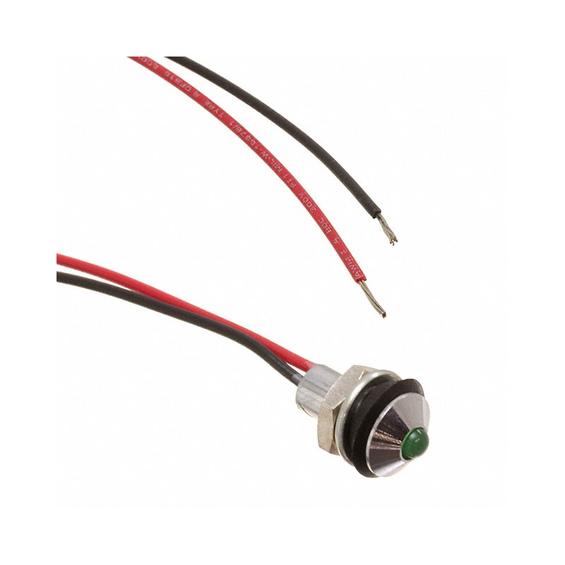 1 pcs : CD-1-2700-9908-I - PMI DIA .236' (6MM) GREEN 12V