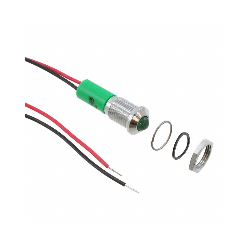 1 pcs : Q8P3CXXG24E - LED PM INDICATOR PROMINENT GRN