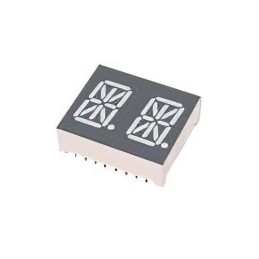 1 pcs : PDA54-11SURKWA - .54' DUAL ALPHANUMERIC RED LED D