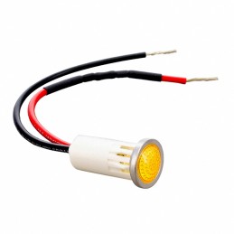 1 pcs : 1092D3-250VAC - INDICATOR PMI AMBER .5' SEMI DOM