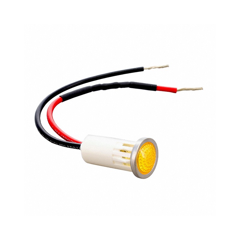 1 pcs : 1092D3-250VAC - INDICATOR PMI AMBER .5' SEMI DOM