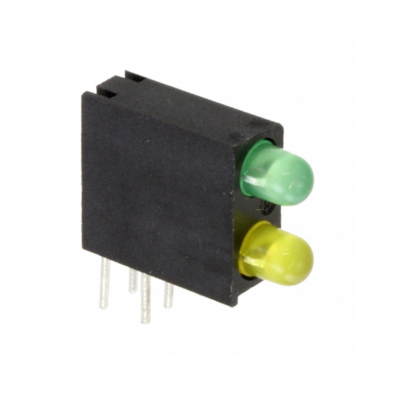 1 pcs : 5530123200F - LED CBI 3MM BI-LVL GREEN/YL RA