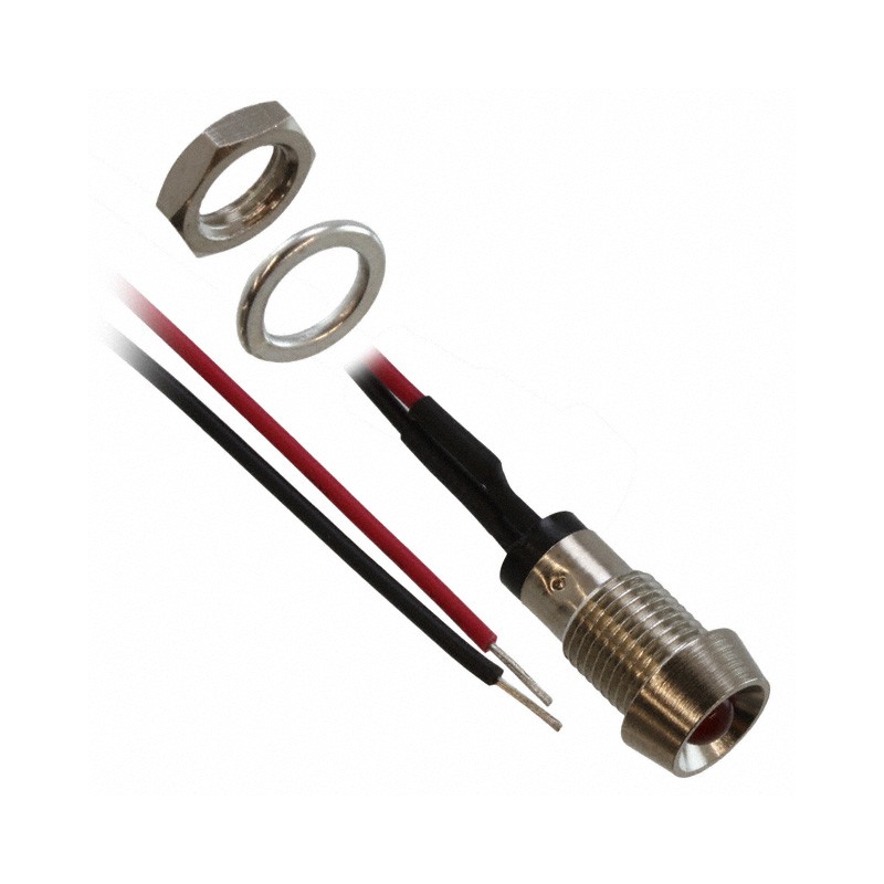 1 pcs : MPR5RDW12.0 - LED PANEL INDICATOR RED 2.1V