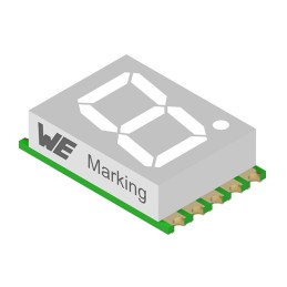 1 pcs : 157121V12700 - WL-S7DS 7 SEGMENTS DISPLAY SMT S