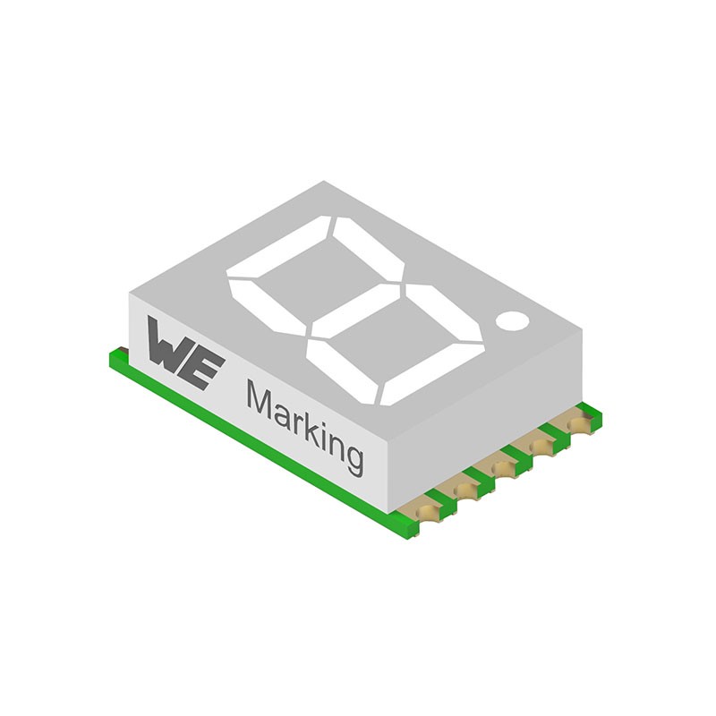 1 pcs : 157121V12700 - WL-S7DS 7 SEGMENTS DISPLAY SMT S