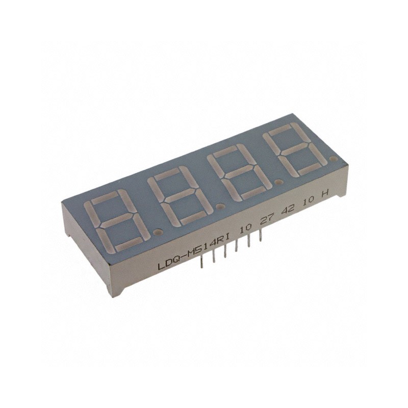 1 pcs : LDQ-M284RI - DISP 7SEG 0.28' QUAD RED 12DIP