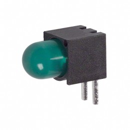 1 pcs : 5500705F - LED CBI 5MM GREEN RA PC MNT