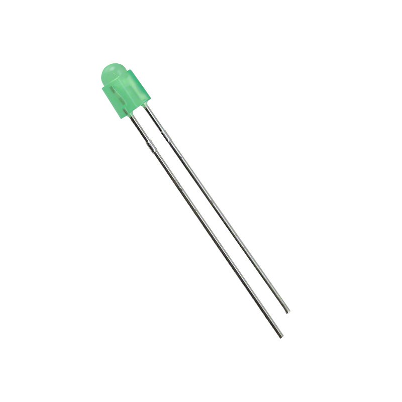 1 pcs : WP908A8GD - LED GREEN DIFFUSED T-1 T/H