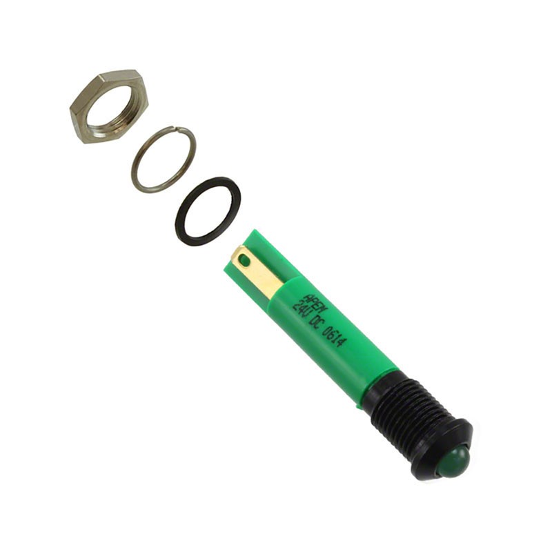 1 pcs : Q8P1BXXG24E - INDICATOR 24V 8MM PROMINENT GRN