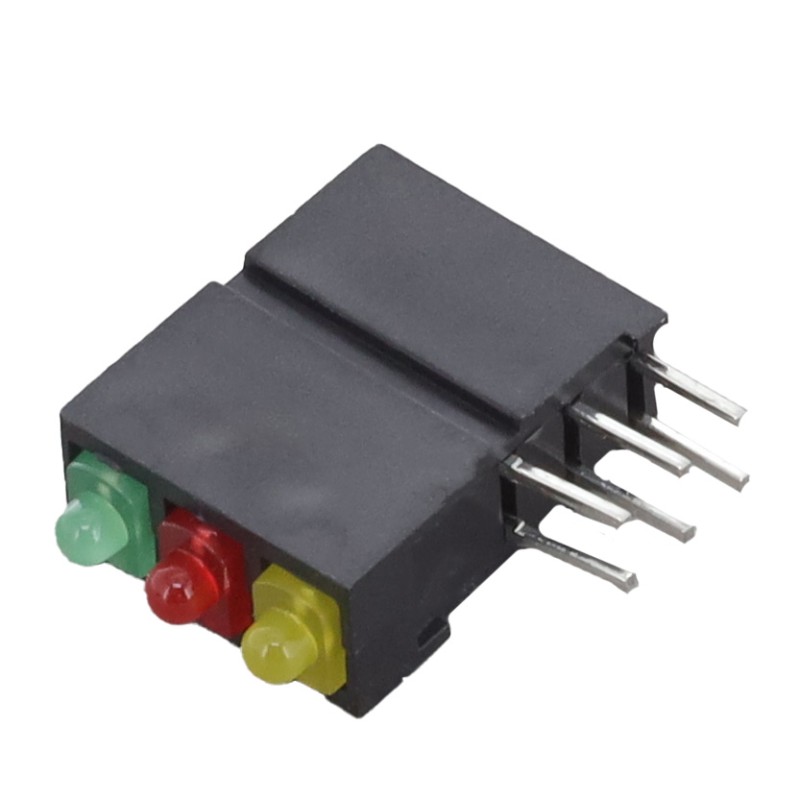 1 pcs : 5700100213F - LED CBI 2MM 3X1 GRN/RED/YL RA