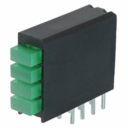 1 pcs : 5680122222F - LED CBI 4.2X2MM QUAD GREEN RA