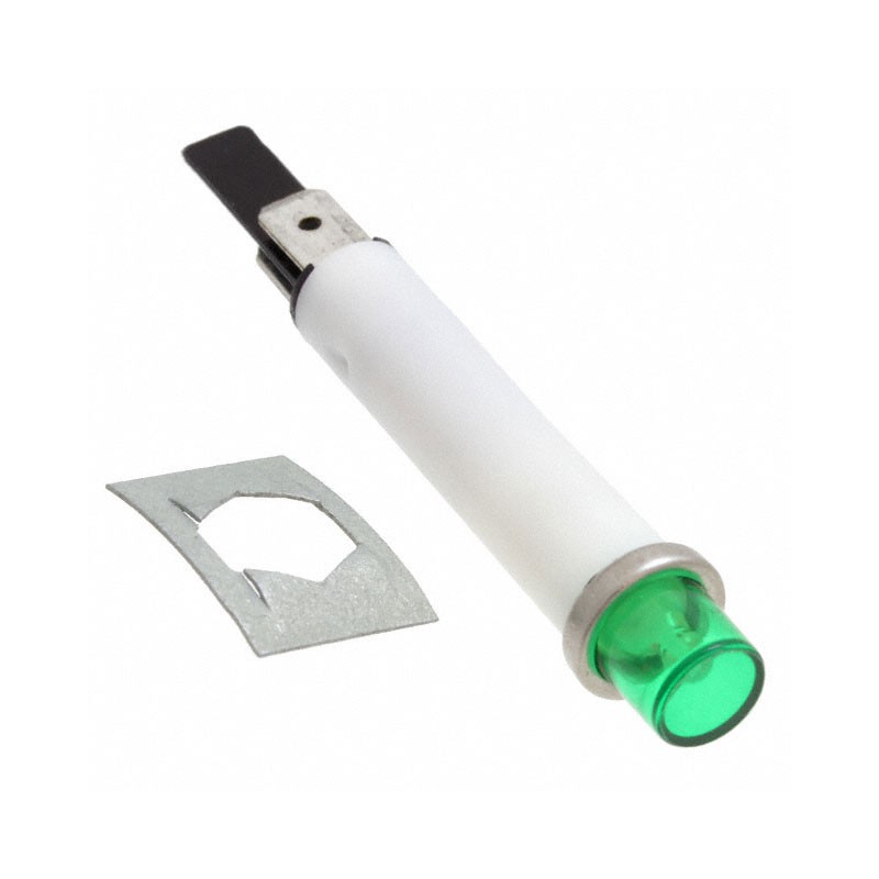 1 pcs : 2152QA5 - LAMP NEON INCAND GREEN PNL MNT