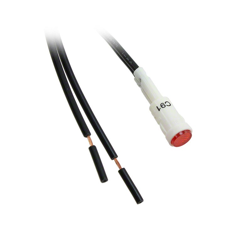 1 pcs : NL2950WL2R - LAMP NEON PNL MNT 125V RED