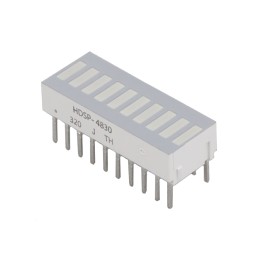 1 pcs : HDSP-4830-JJ000 - LED CBI 5.08X1.52MM 10SEG R VERT