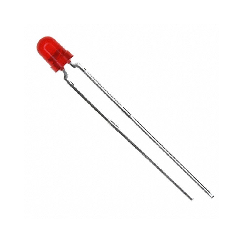 1 pcs : TLHK46Q1R2 - LED RED DIFFUSED T-1 T/H