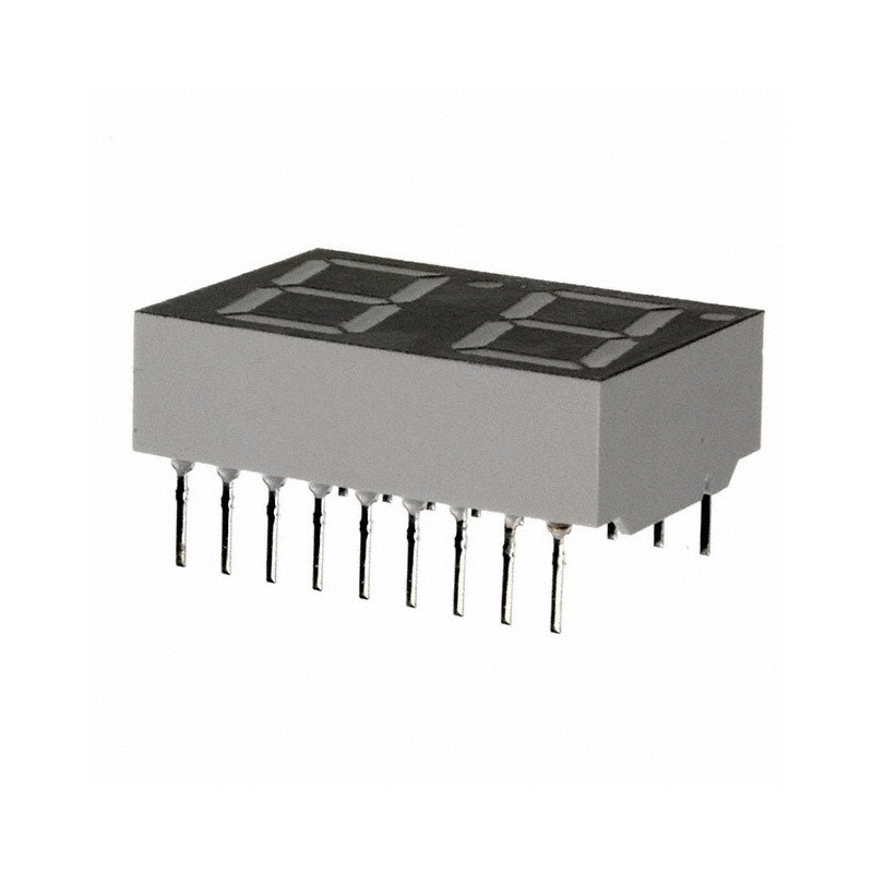 1 pcs : HDSP-5521 - DISPLAY 7SEG 0.56' DBL RED 18DIP