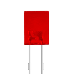 1 pcs : XSMDK18D - LED RED DIFFUSED RECT 2.5X5MM TH
