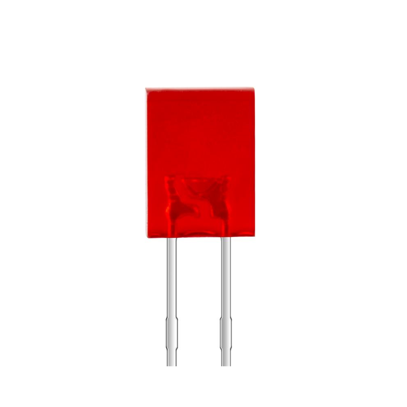 1 pcs : XSMDK18D - LED RED DIFFUSED RECT 2.5X5MM TH
