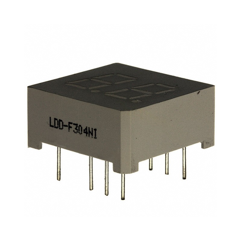1 pcs : LDD-F304NI - DISPLAY 7-SEG 0.3' DBL RED 10DIP